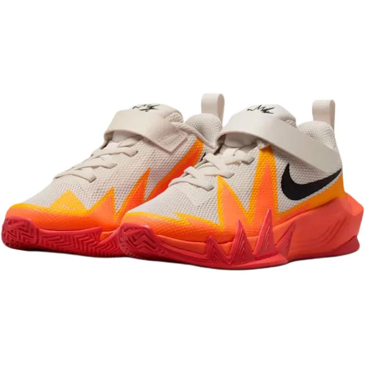 Nike Дышащие низкие баскетбольные кроссовки beige orange kids' — фото 4