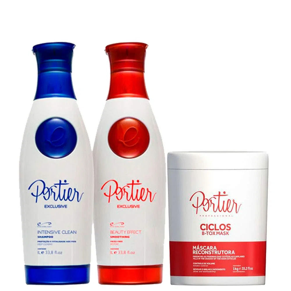 Набор кондиционеров Portier Exclusive Progressive + маска Btox 1000 мл Portier