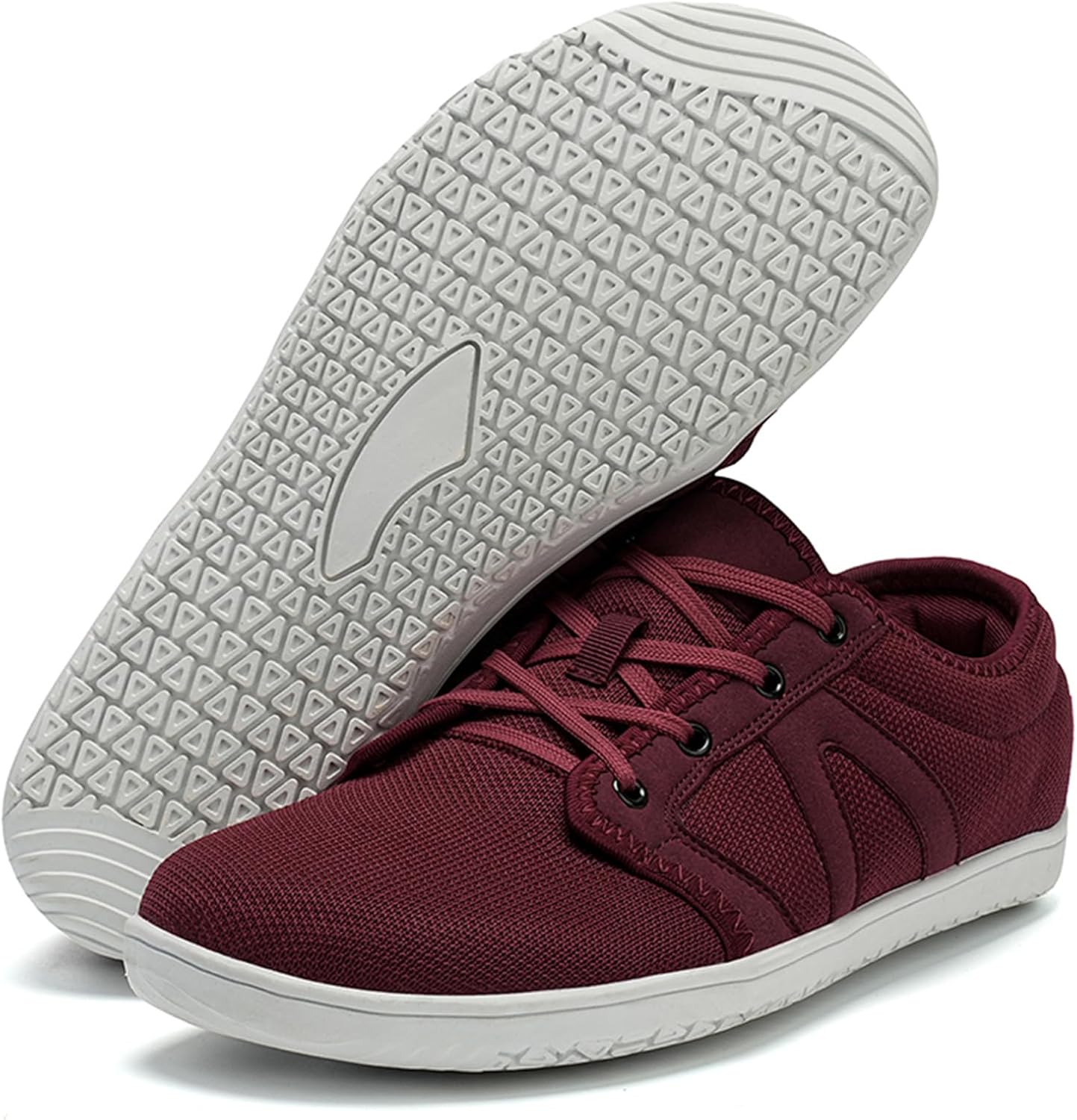 

Мужские кроссовки Cmadolrs с широким носком, минималистичные, дышащие, удобные, для ходьбы на открытом воздухе, красный