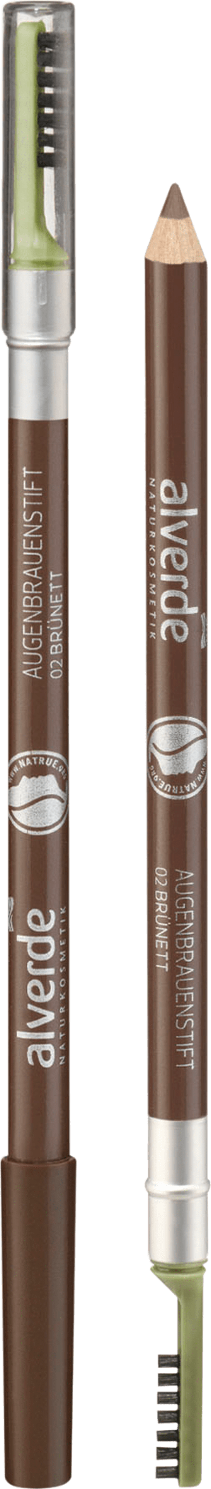

Карандаш для бровей alverde NATURKOSMETIK Augenbrauenstift 02 Braun, 1,1 g
