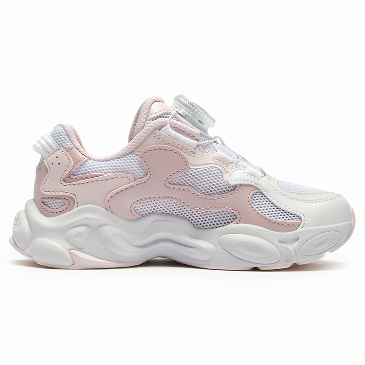 FILA KIDS Детские кроссовки BOA с нескользящей подошвой Fila, белые/розовые, гуашь, для детей от 3 до 7 лет — фото 2