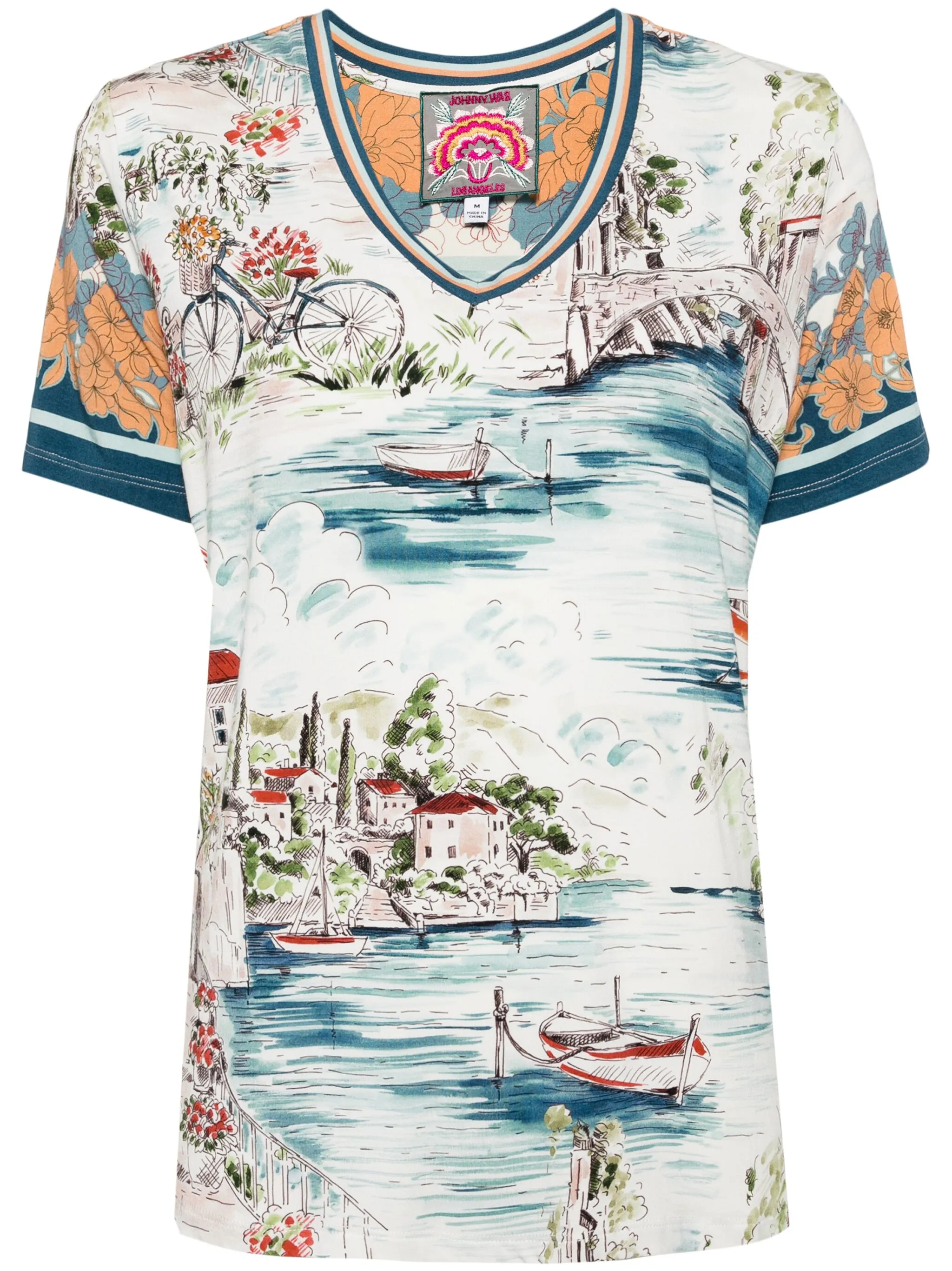 

Футболка Janie Favorite Swing Johnny Was, белый