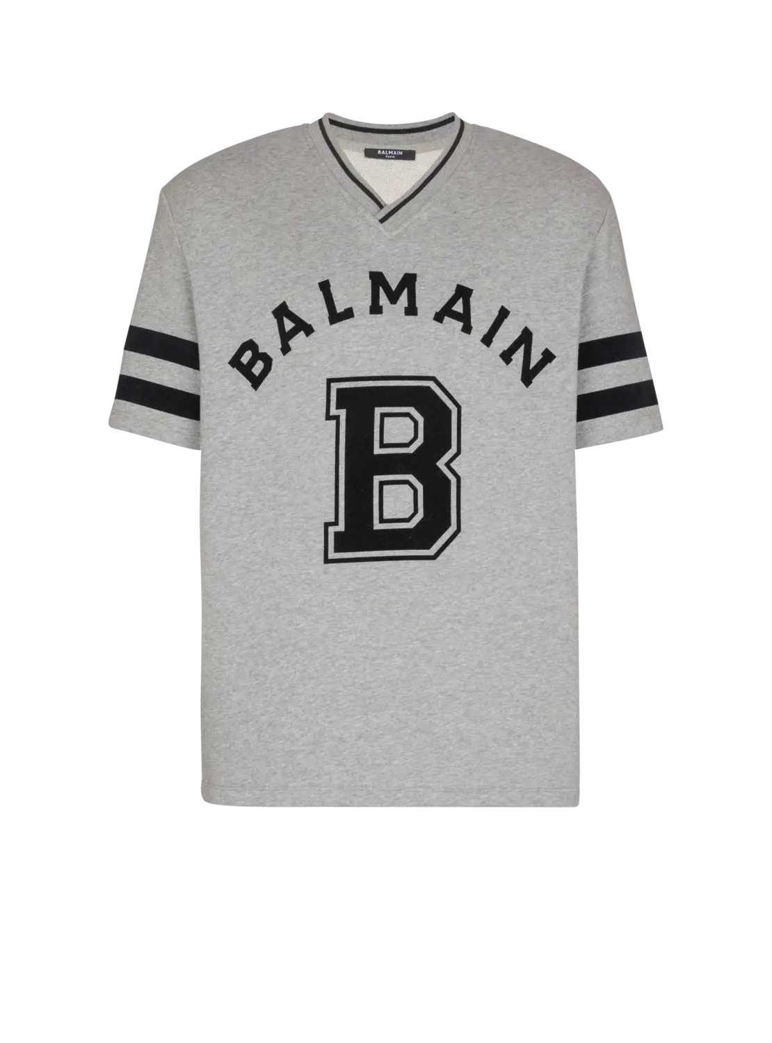 

Футболка Balmain Sport с V-образным вырезом, серый
