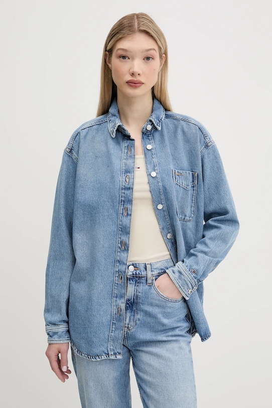 

Джинсовая рубашка Tommy Jeans, синий