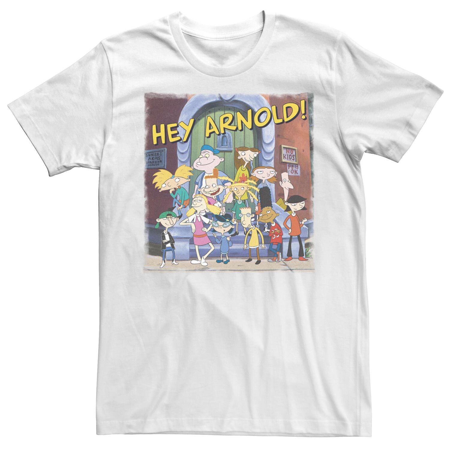 

Мужская цельнолитая футболка Hey Arnold Licensed Character