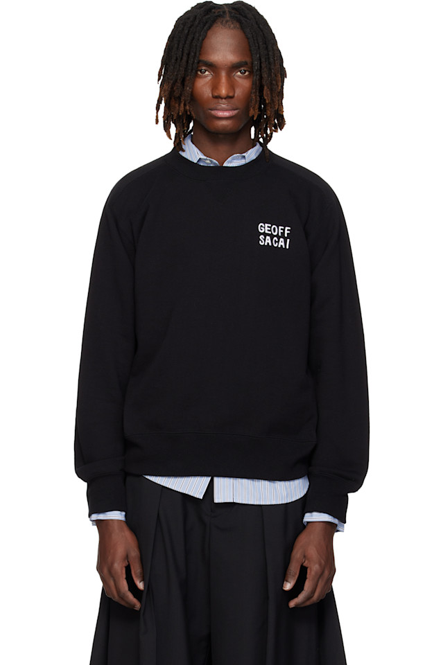 

Толстовка с вышивкой 'Geoff sacai', черный