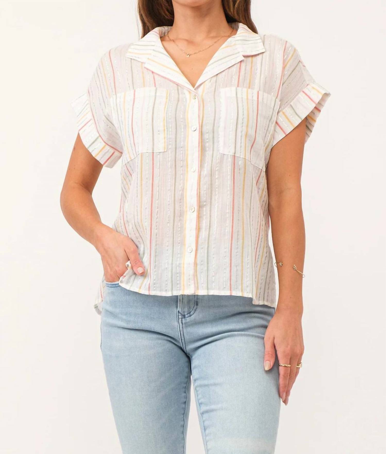 

Рубашка Cali Front Tie в цвете Multi DEAR JOHN DENIM