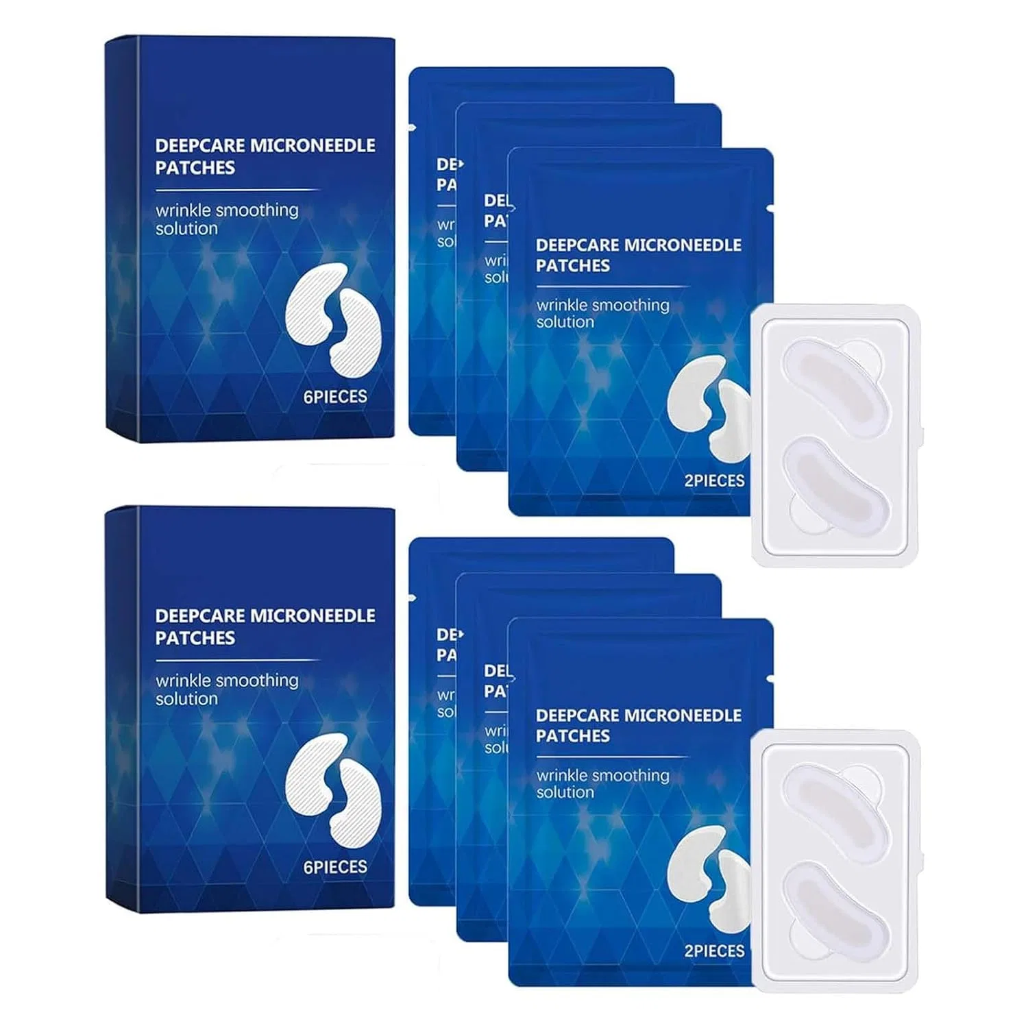 Патчи для глаз Malora Microglow от морщин Godemmio, 2 Boxes