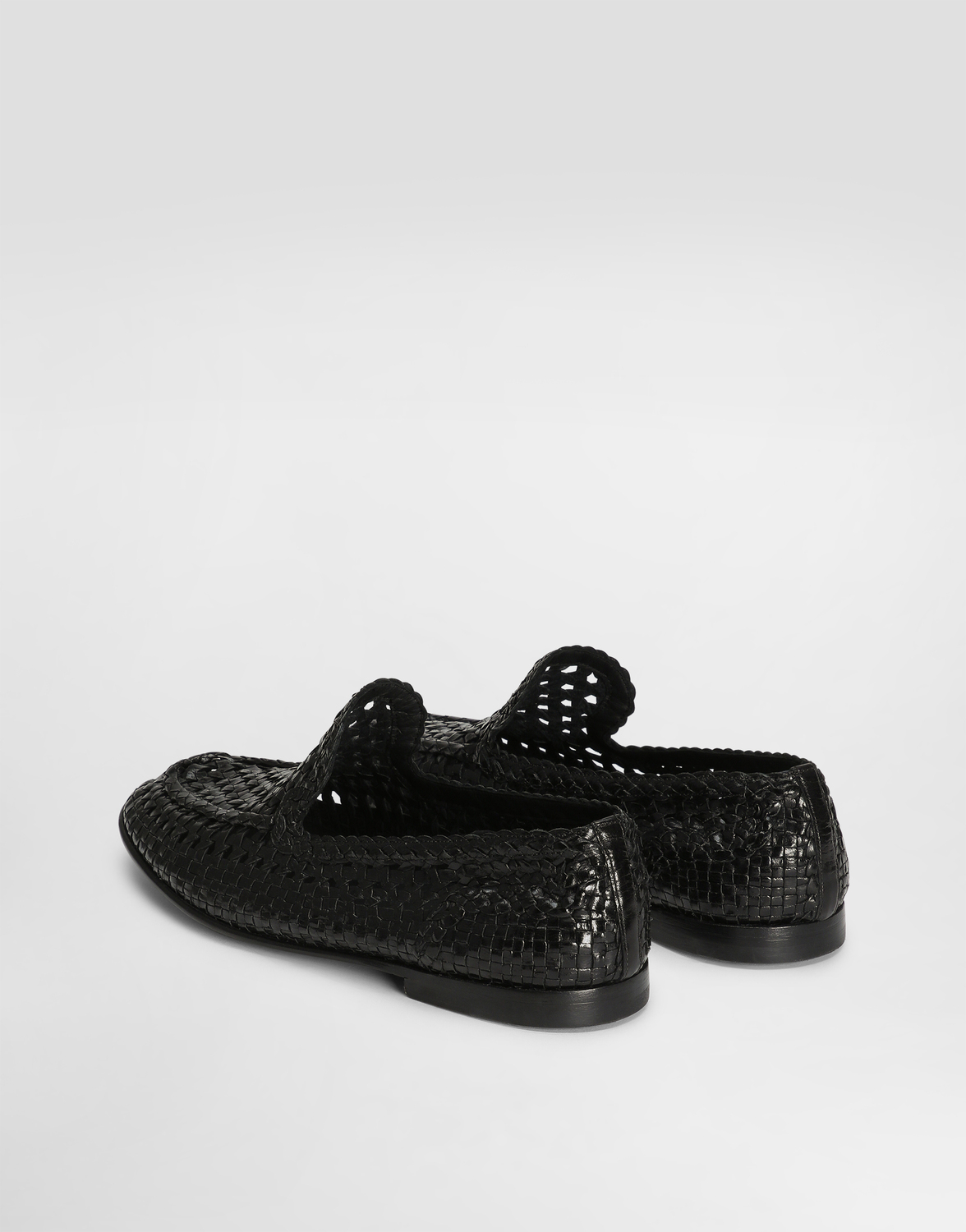 Туфли из полированной козьей кожи Dolce & Gabbana, черный — фото 3