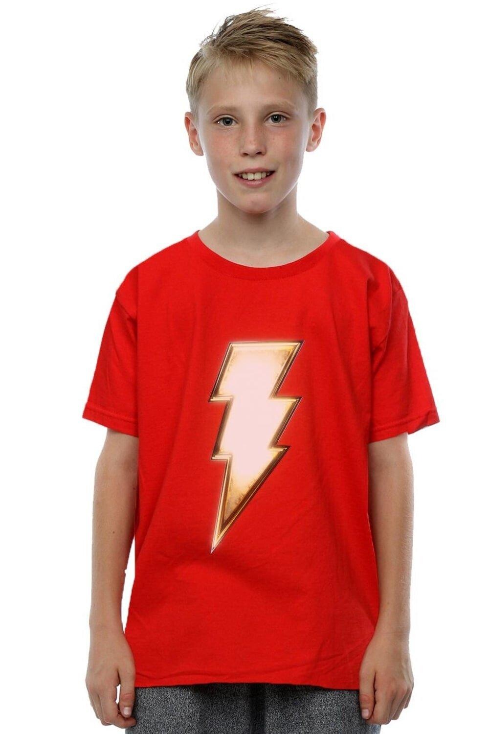 

Футболка с логотипом Shazam Bolt DC Comics, красный