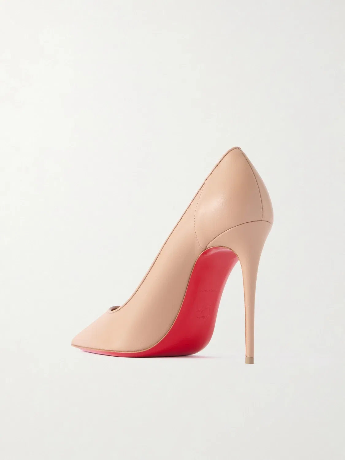 Кожаные туфли Sporty Kate 100 Christian Louboutin, бежевый — фото 3