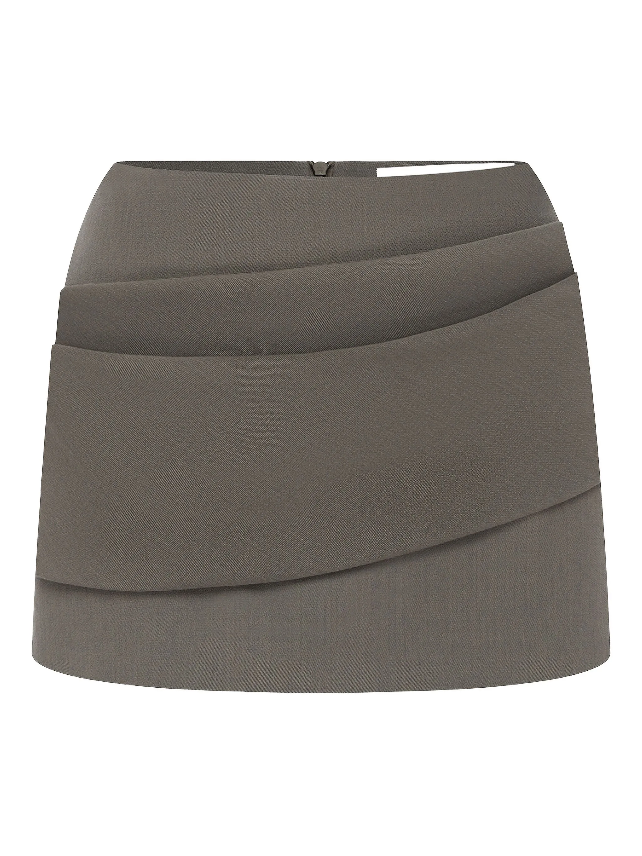 

Мини-юбка асимметричного кроя Alex Perry, серый