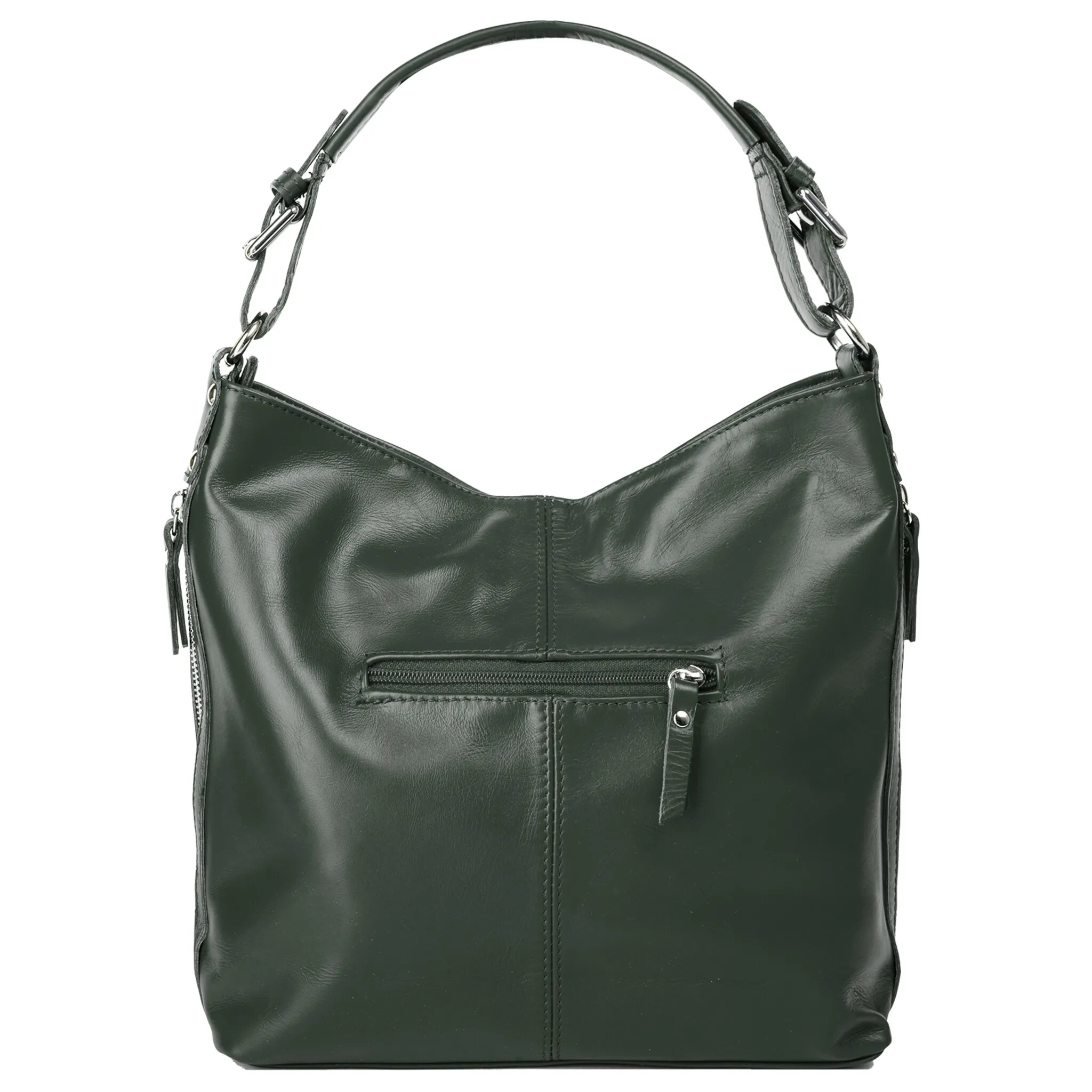 

Сумка с ручкой Samantha Look, натуральная кожа, производство Италия, зеленый