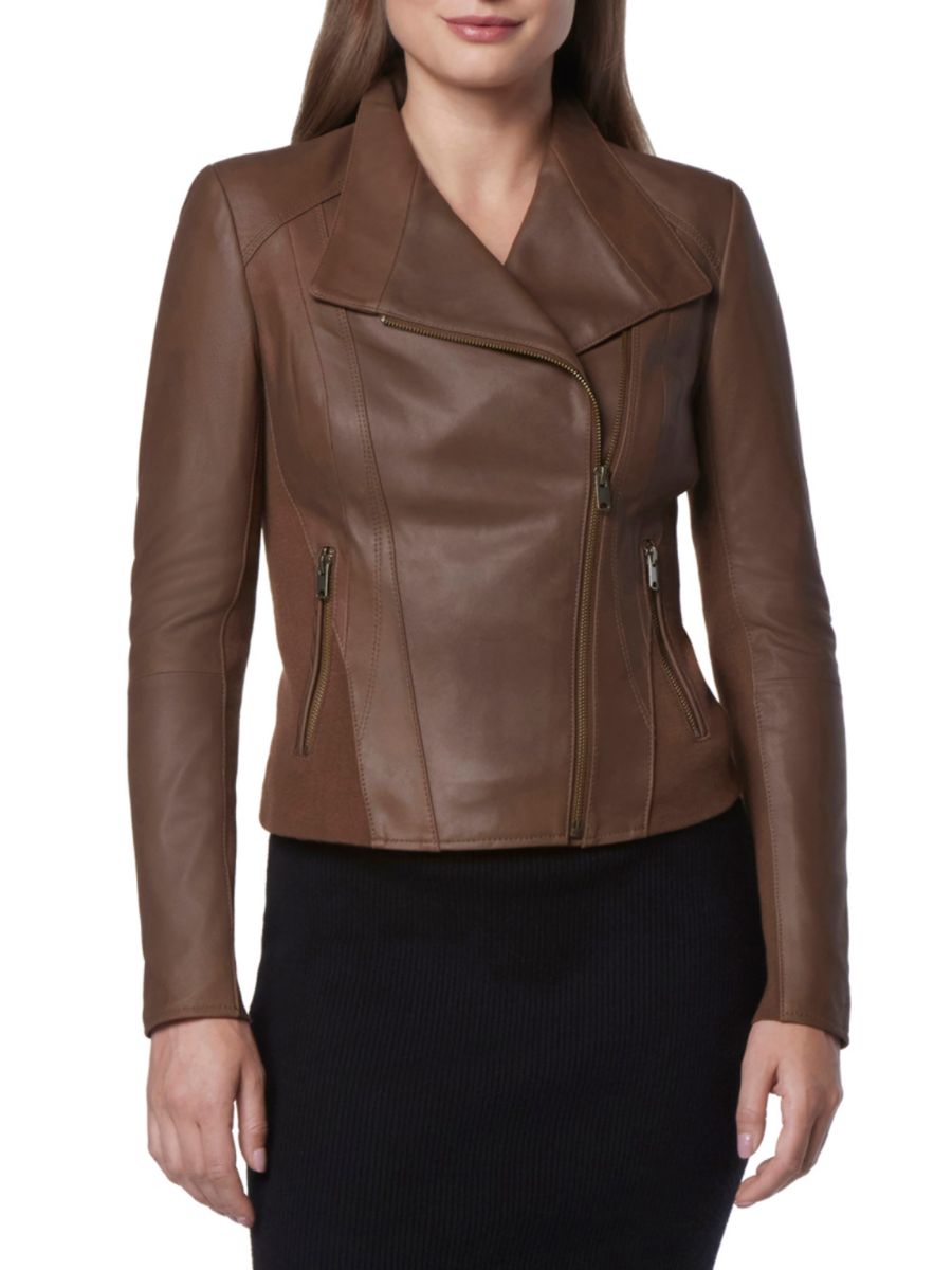 

Кожаная мотокуртка Felix Marc New York Andrew Marc, цвет Sepia, Коричневый, Кожаная мотокуртка Felix Marc New York Andrew Marc, цвет Sepia