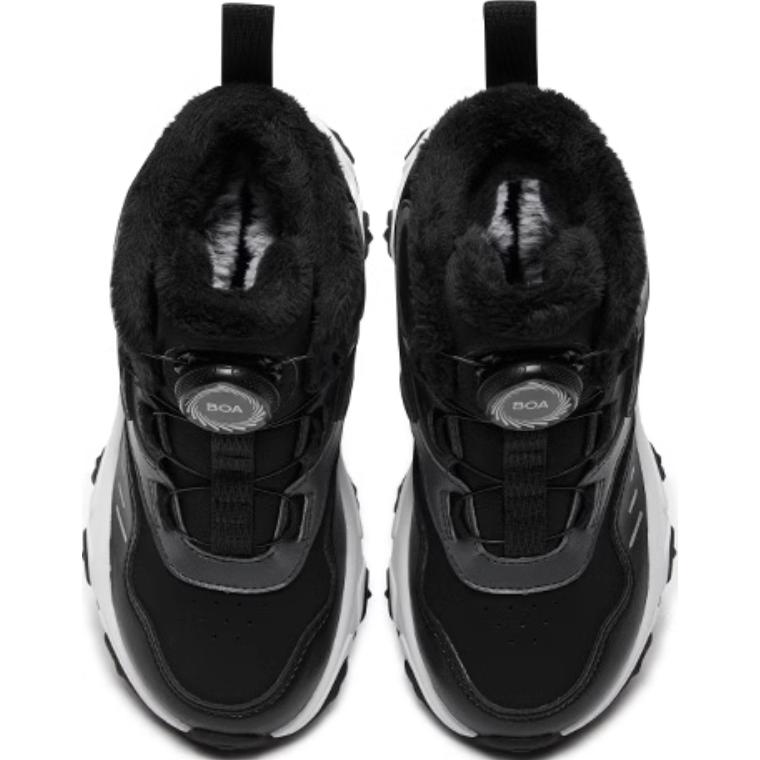 FILA KIDS Теплые противоскользящие высокие детские кроссовки BOA для отдыха на природе, черные, для детей 3–7 лет — фото 2