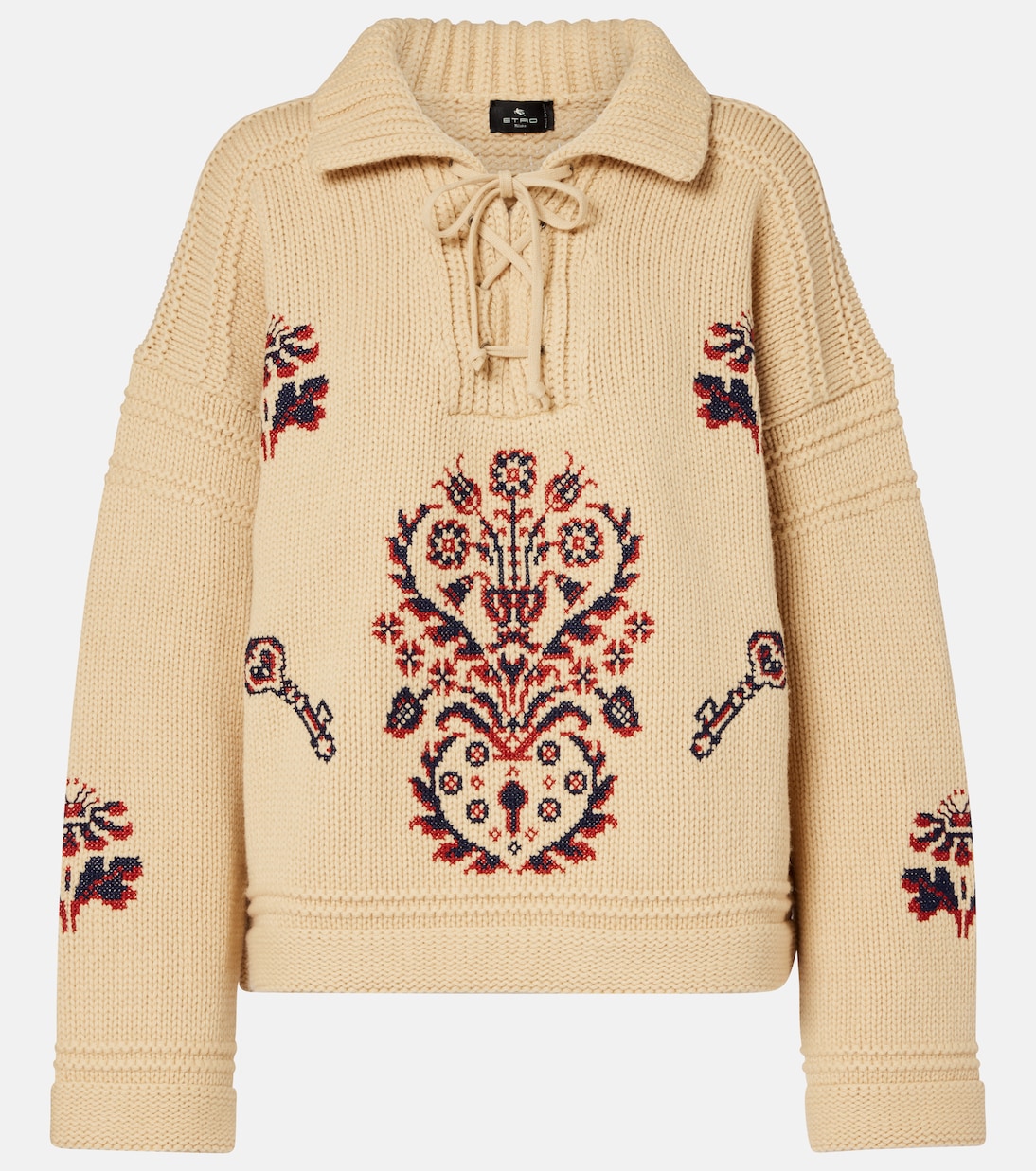 

Свитер из шерсти и кашемира Etro, Avorio