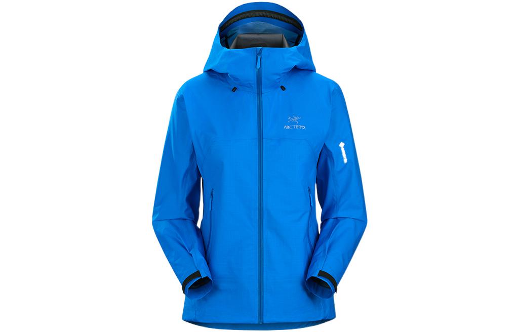 Arcteryx Ветровка женская водонепроницаемая ветрозащитная дышащая износостойкая утепленная легкая, Water Wave Blue/Fluidity — фото 3