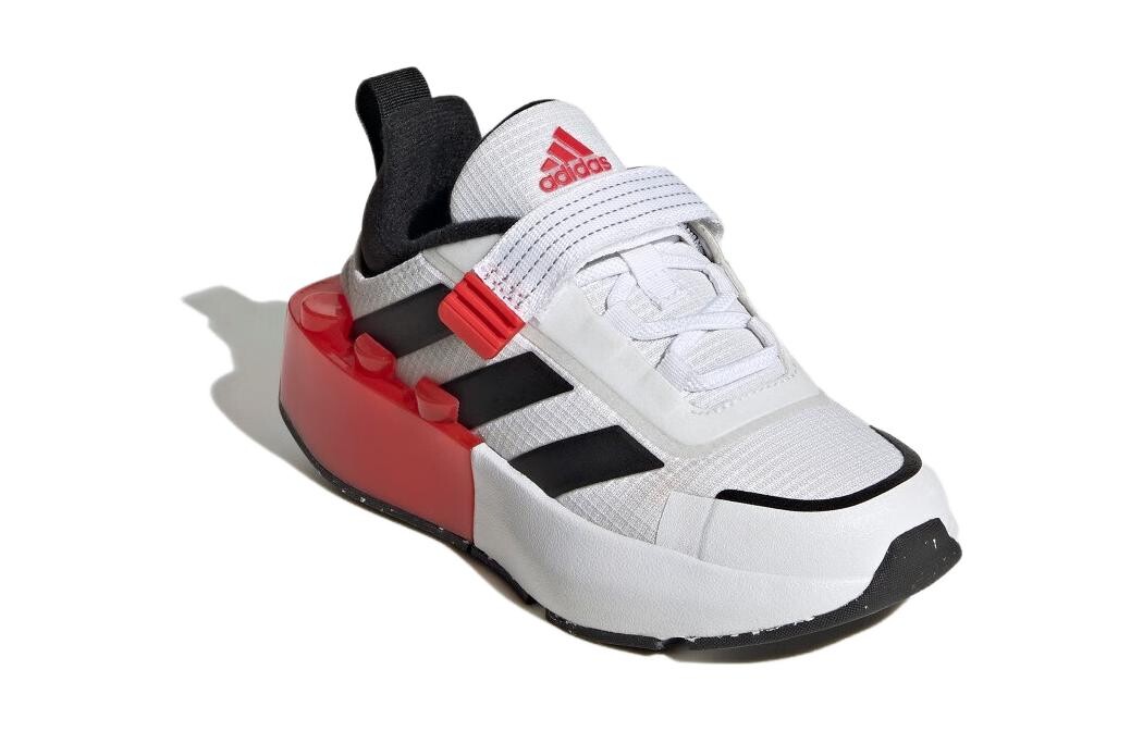 Кроссовки adidas Tech Runner  LEGO X  Little Kid 'White Black Red', черный/белый/красный — фото 3