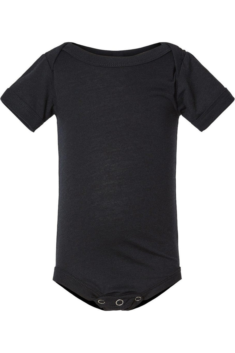 

BELLA + CANVAS Детский комбинезон с короткими рукавами Triblend, цвет solid black triblend