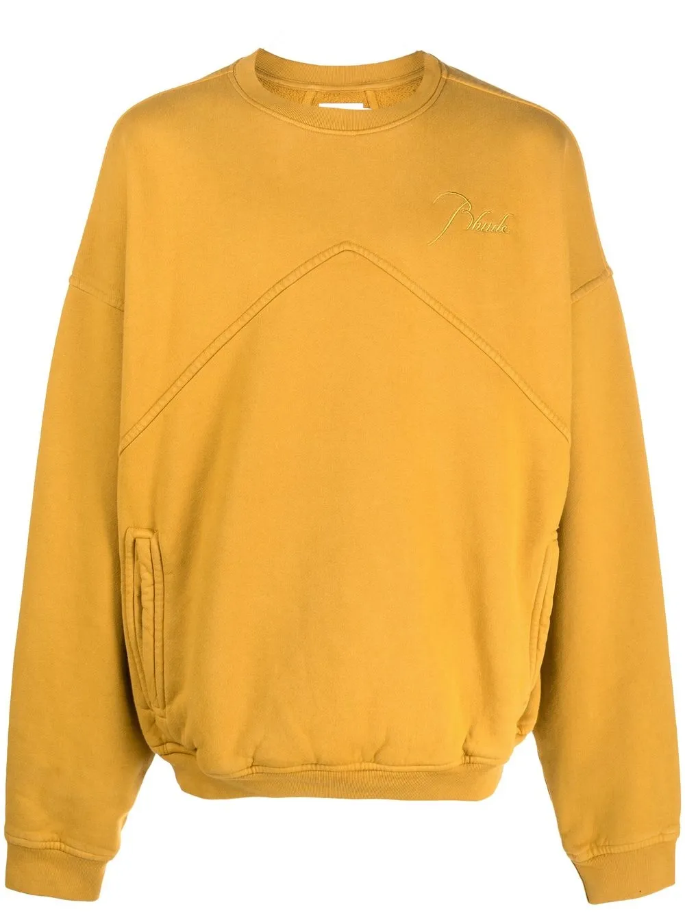 

Толстовка с вышитым логотипом RHUDE, желтый