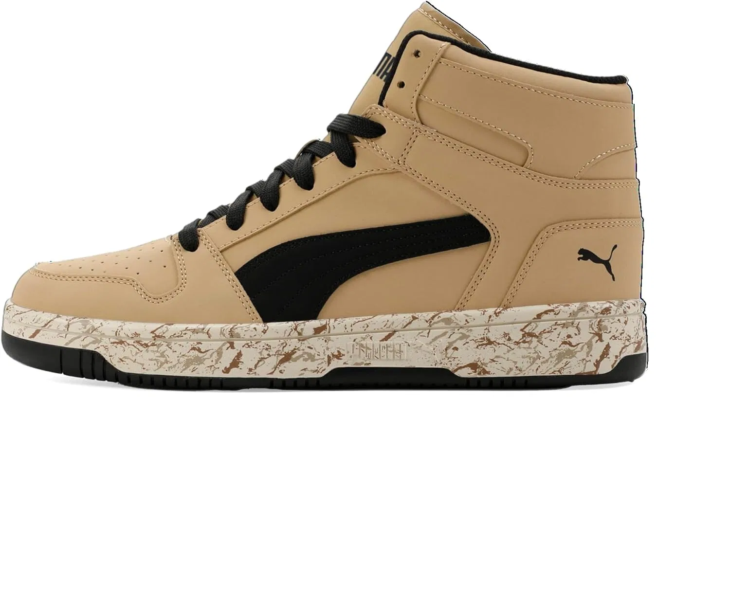 Кроссовки баскетбольные PUMA, цвет Sand Dune-puma Black-alpine Snow — фото 3