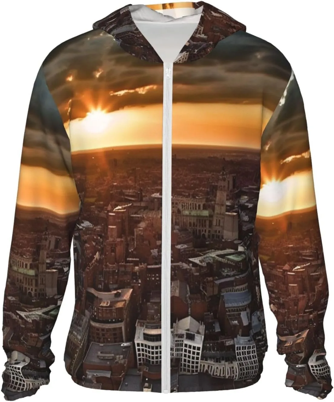 

Толстовка с капюшоном York City Sunset Picture Unisex с защитой от солнца UPF 50+ BSCKKDMN
