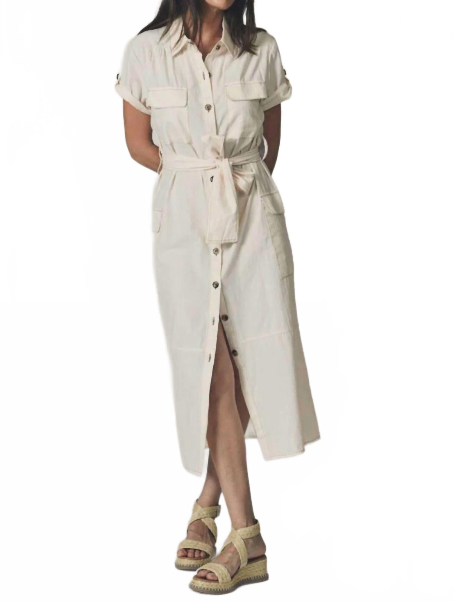 

Платье Whitney миди в цвете экрю THE SHIRT, Ecru