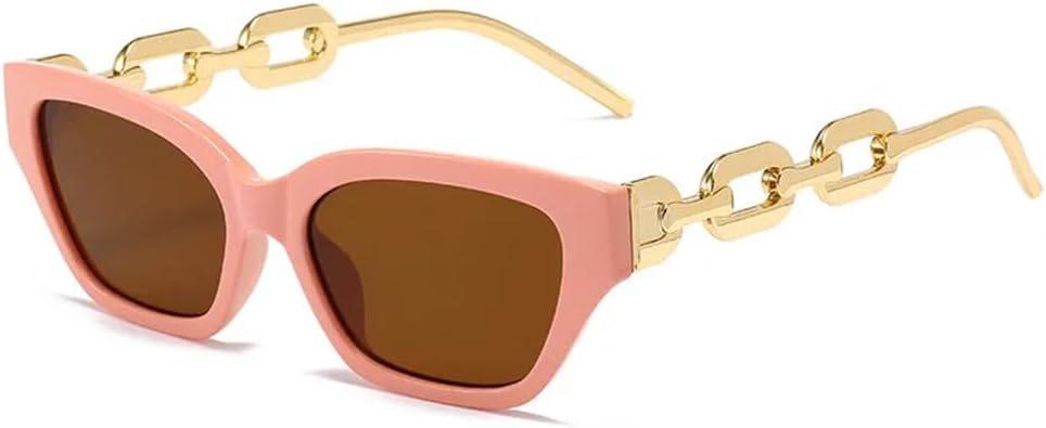 

Модные солнцезащитные очки «кошачий глаз» для женщин, винтажные очки, черные солнцезащитные очки для женщин с защитой от УФ-излучения UV400, золотистые очки KTUCN, Pink