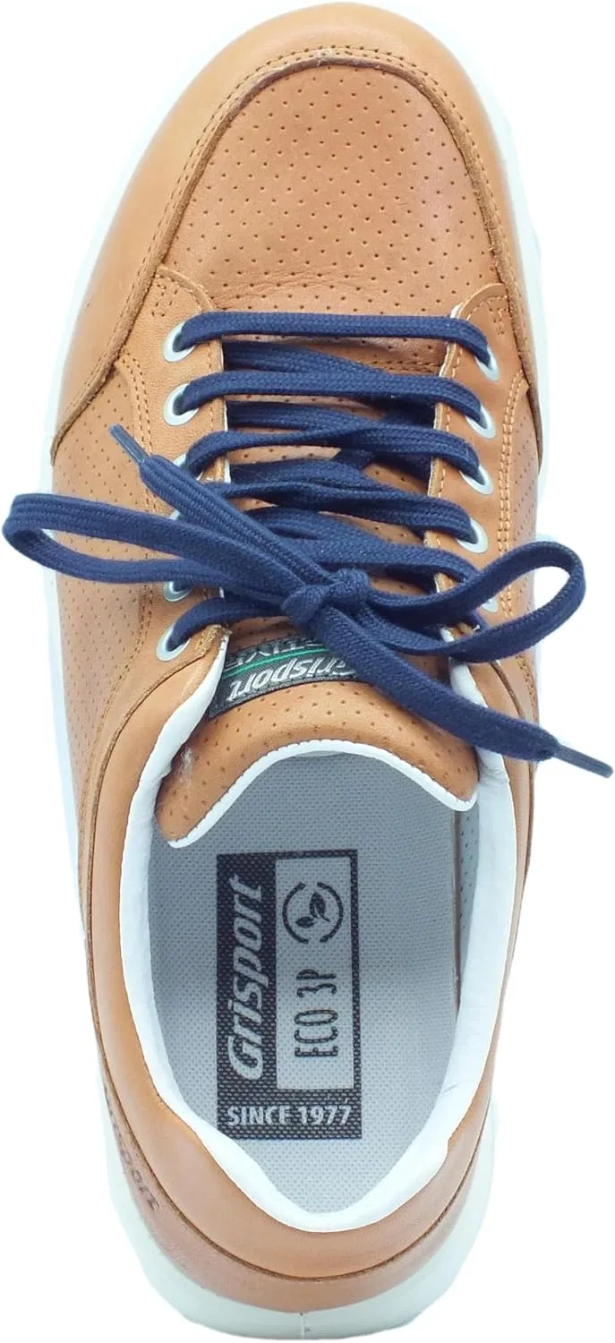 Мужские кожаные туфли Grisport Active 43600eN74 из натуральной кожи коричневого цвета, с антистатическими свойствами — фото 3