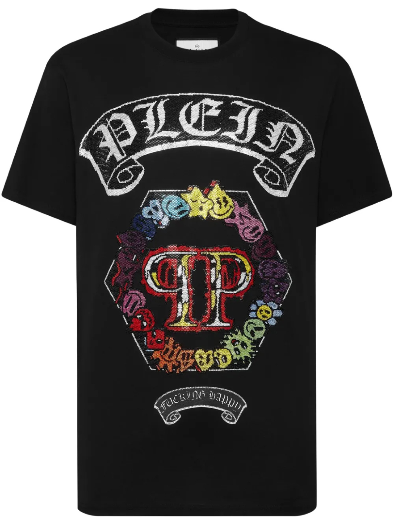 

Футболка Philipp Plein SS Strass Smile, черный