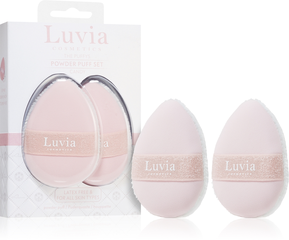 

Набор пуховок для пудры Puffys Luvia Cosmetics, candy 2 шт