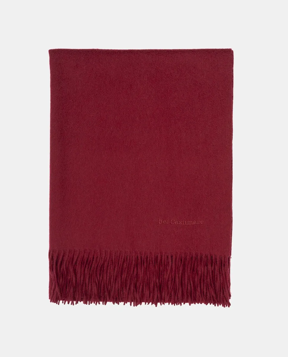 

Палантин из 100% кашемира бордового цвета Bel Cashmere, бордовый