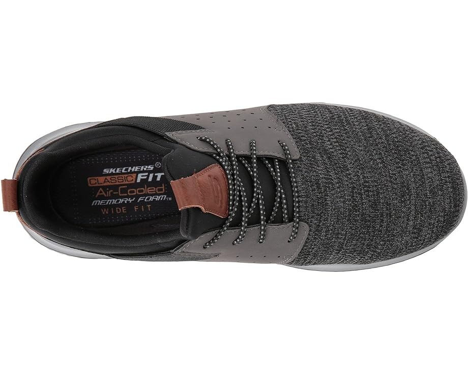 Кроссовки SKECHERS Classic Fit Delson Camben, цвет Black/Gray — фото 2