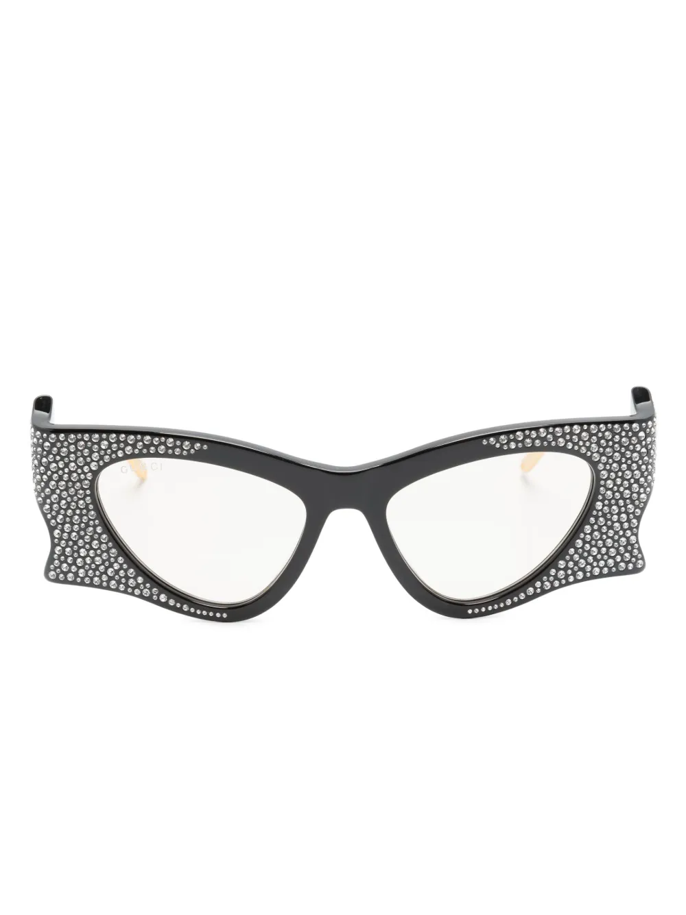 

Солнцезащитные очки с кристаллами Gucci Eyewear, черный
