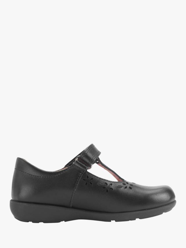Детские школьные туфли Charlotte Leather с цветочным принтом Start-Rite, Black Leather — фото 4
