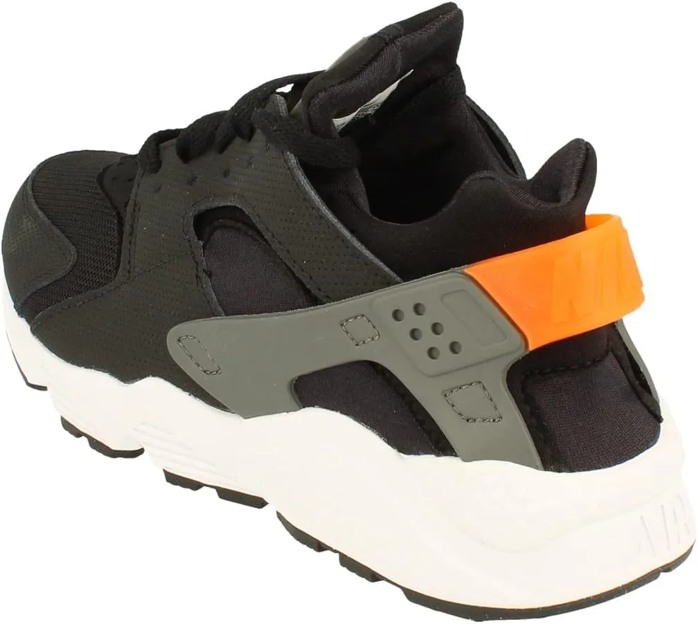 Мужские беговые кроссовки Nike Air Huarache Dx2659, черный/ярко-оранжевый/серый — фото 2