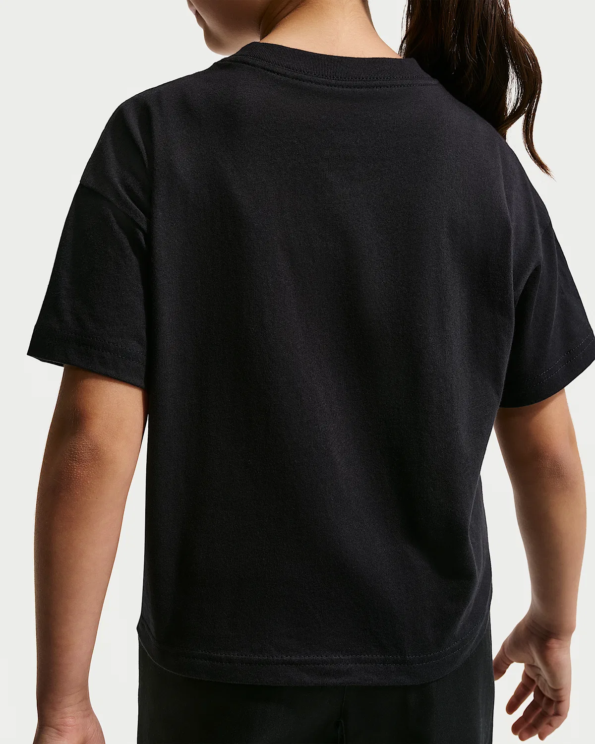 Детская футболка Nike Sportswear Boxy, Black — фото 2