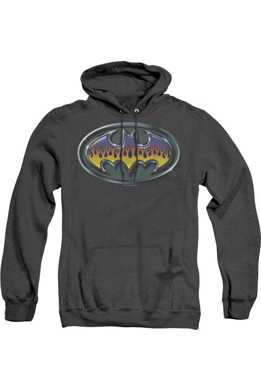 

Толстовка с капюшоном Batman Hot Rod Shield для взрослых Heather Gildan, черный