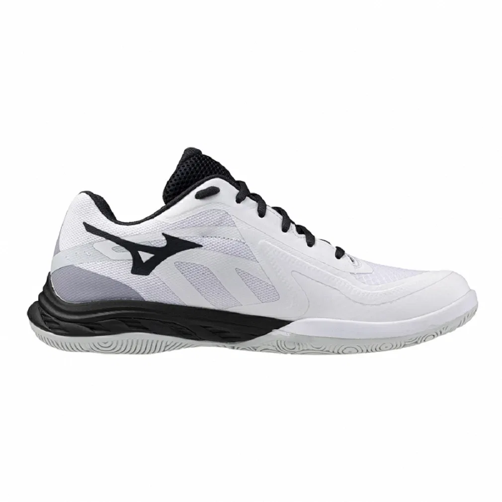 Кроссовки для бадминтона «Wave Fang EL 2» от Mizuno, White X Black — фото 2