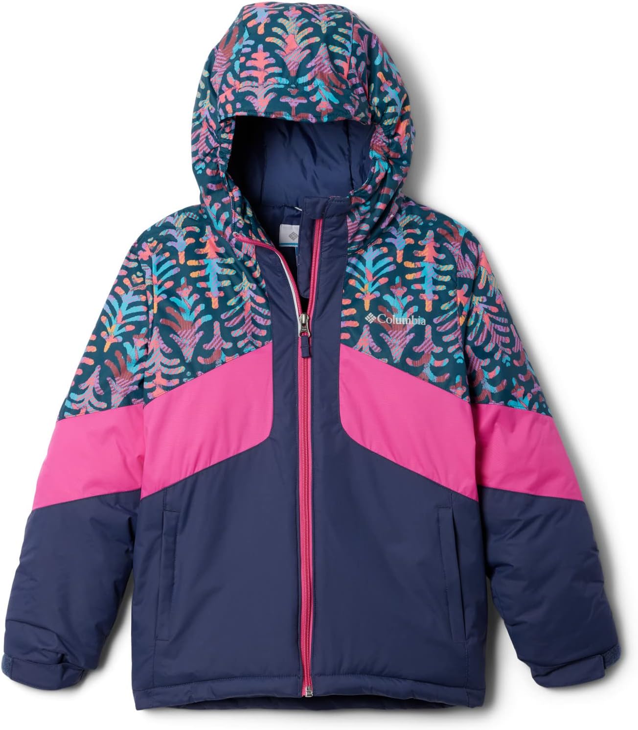 

Куртка Columbia girls Horizon Ride Ii, Nocturnal, Night Wave Conifers, Pink Ice