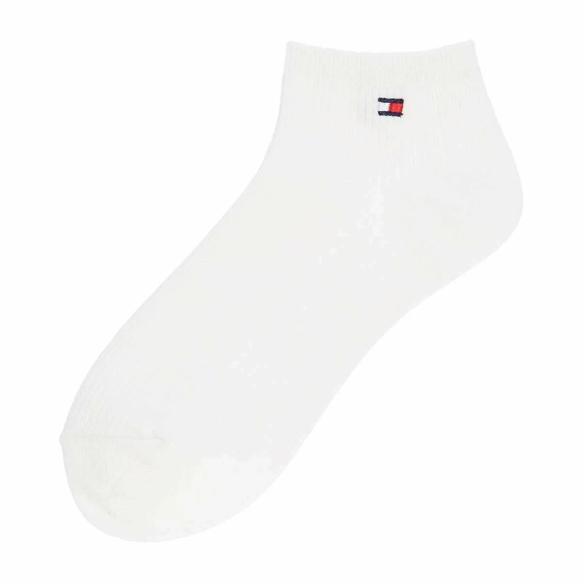 Школьные носки [длина 7 см] с вышивкой в одну точку, короткие носки. Tommy Hilfiger, 90. White — фото 2