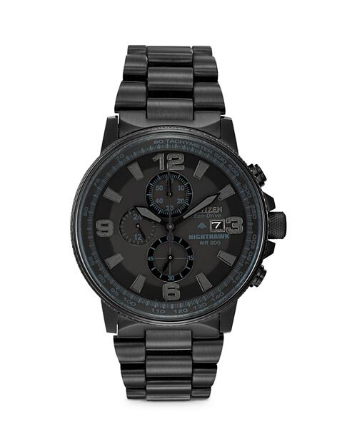 

Хронограф Eco-Drive Blackout Nighthawk, 42 мм Citizen, цвет Black