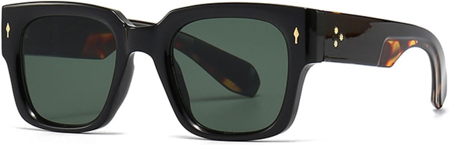 

Модные мужские солнцезащитные очки с заклепками в стиле панк, градиентные солнцезащитные очки с защитой от УФ-излучения UV400, женские темно-зеленые солнцезащитные очки (как на картинке) VVTWSSW, As the Picture