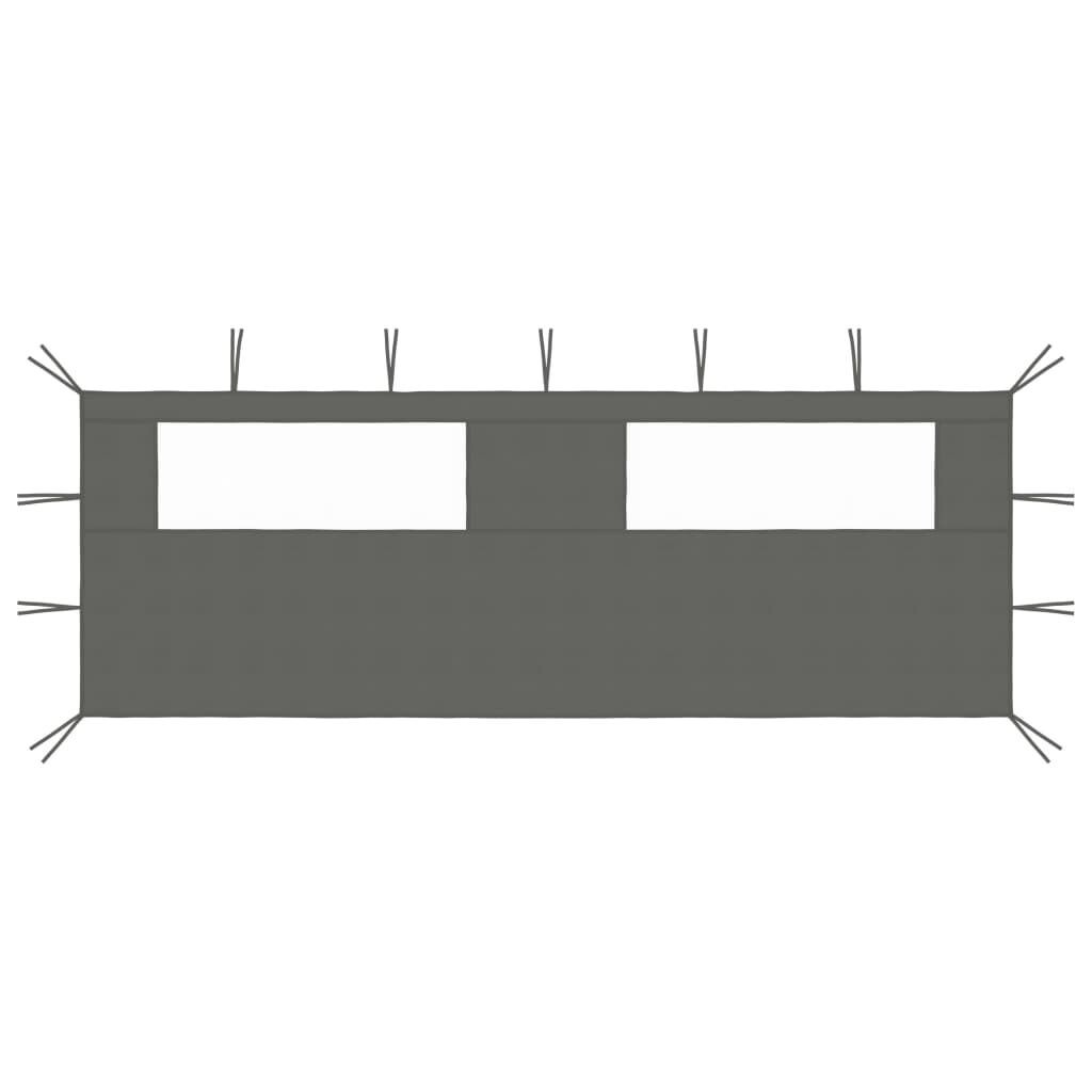 

Боковина павильона с окнами 6х2 м синяя DKD HOME DECOR, серый