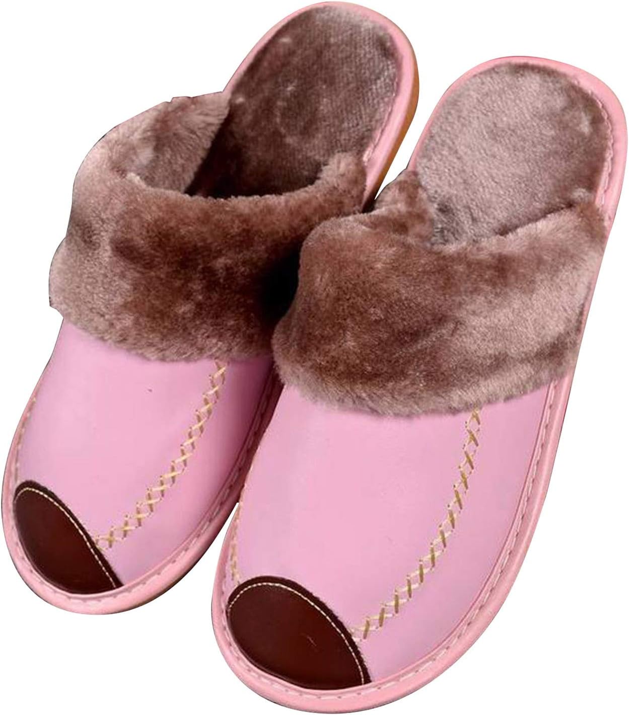 

Теплые тапочки Arinda The Alpha с плюшевой подкладкой и верхом из искусственной кожи, унисекс, розовый