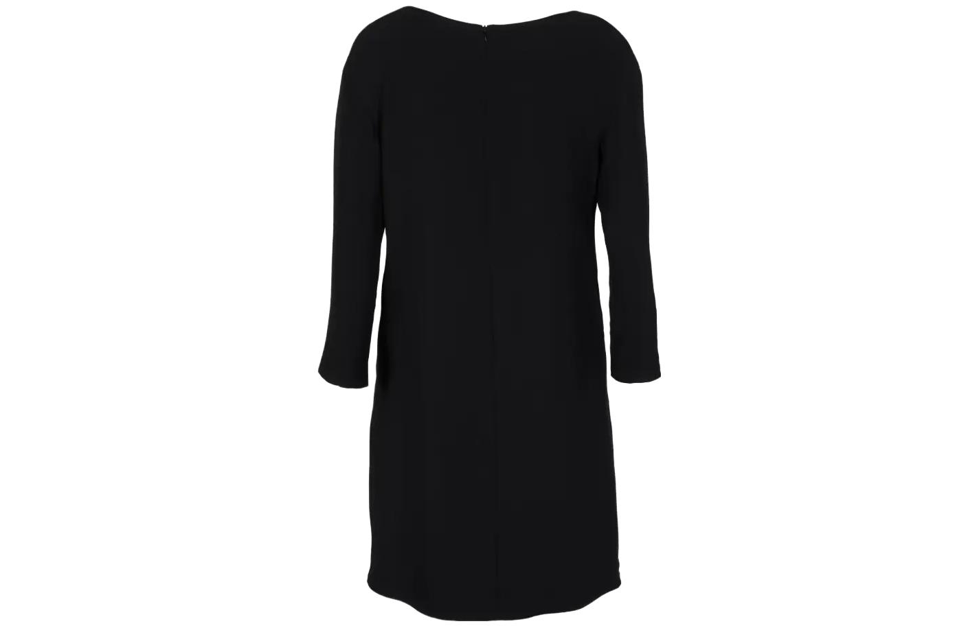 

EMPORIO ARMANI Женское черное платье с длинными рукавами