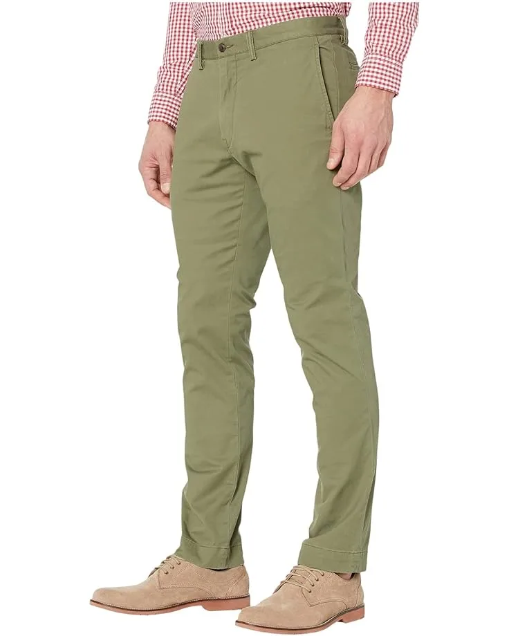 Брюки Polo Ralph Lauren Slim Fit Stretch Chino Pants, Army Olive — фото 2