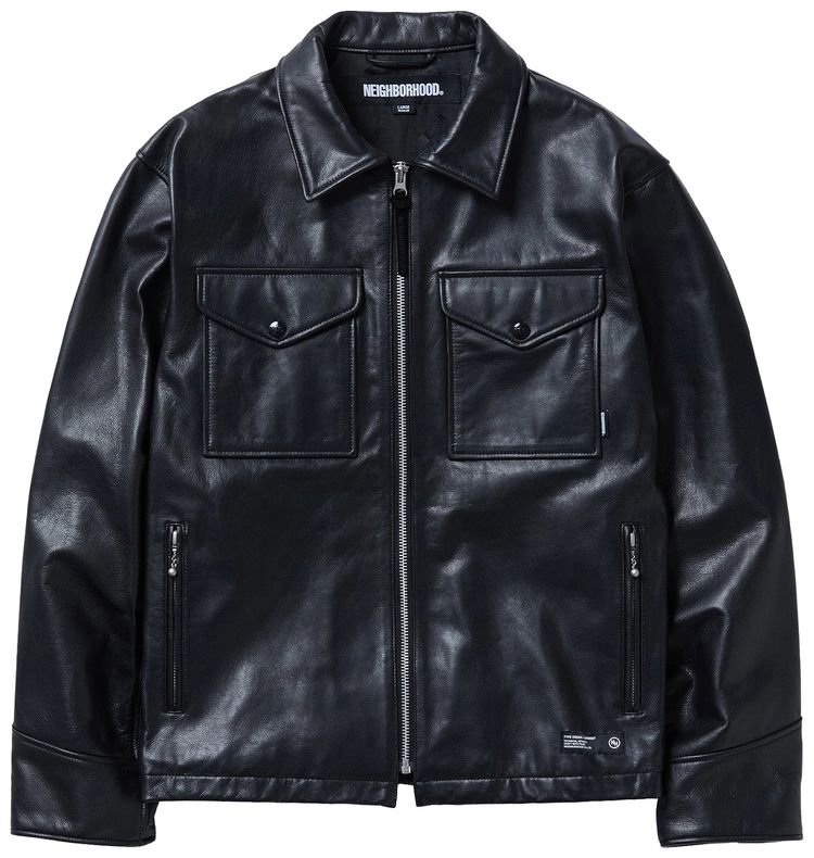 

Куртка Neighborhood Leather PM Jacket 'Black', черный