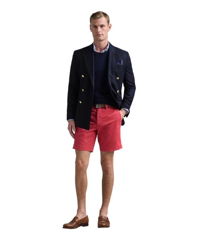Шорты-Чиносы Salinger 8 дюймов прямого кроя Ralph Lauren, красный — фото 4