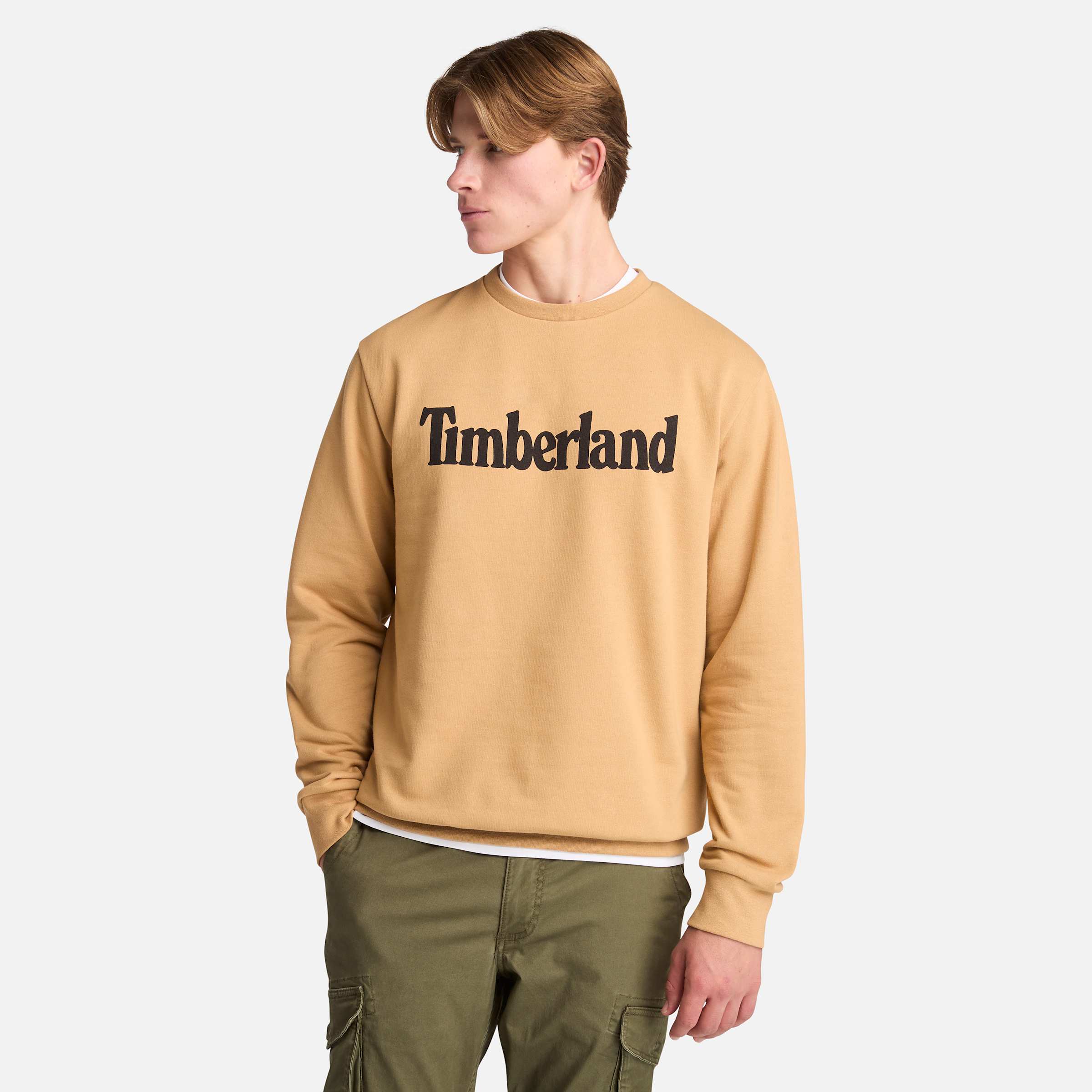 

Мужская толстовка Northwood US Wordmark Logo с круглым вырезом и начесом сзади Timberland, коричневый